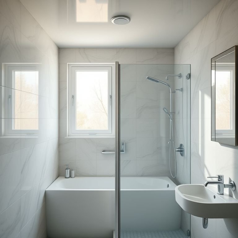 Banheiro com ventilação adequada, evitando mofo no box.