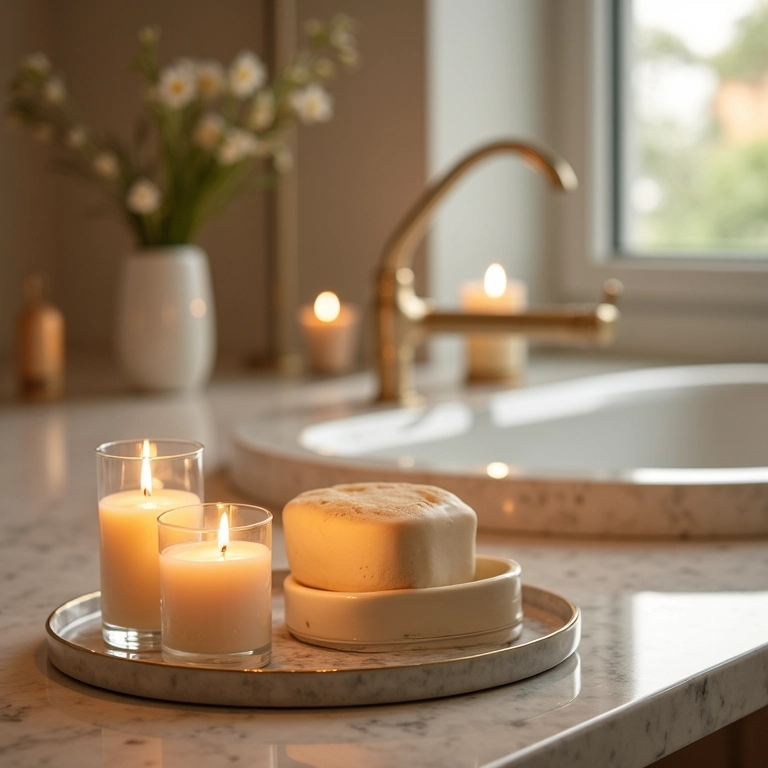 Banheiro de luxo com acessórios que fazem a diferença.