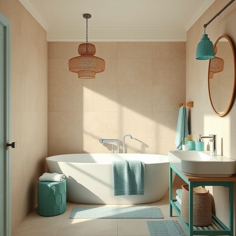 Combinação de bege Bahia com outras cores.