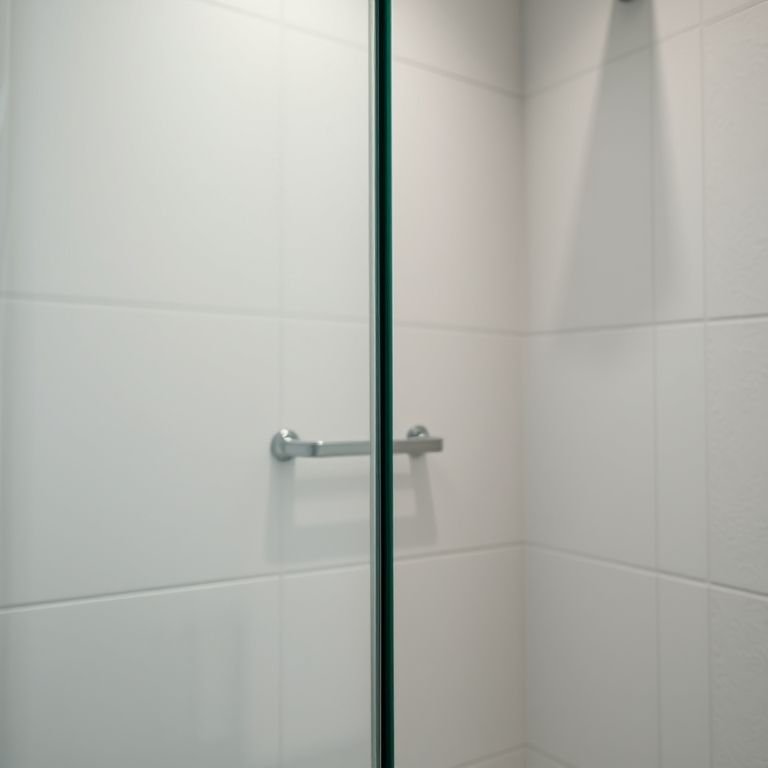 Detalhes dos acabamentos para box de banheiro: fosco, brilhante, texturizado.