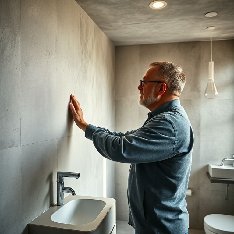 Durabilidade e resistência do cimento queimado em banheiro.