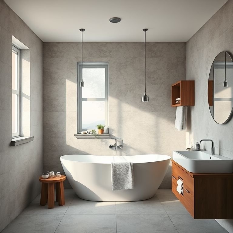 Gabinete para Banheiro Suspenso 80cm com Rodízios MGM Itapuã em um banheiro moderno.