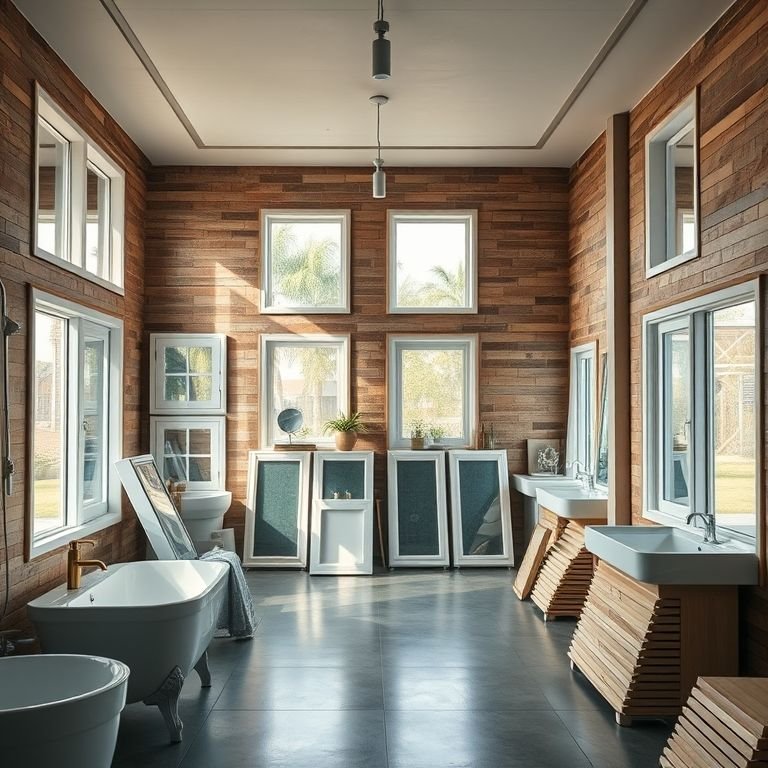 Lojas de materiais de construção exibindo janelas 80x60 para banheiro.