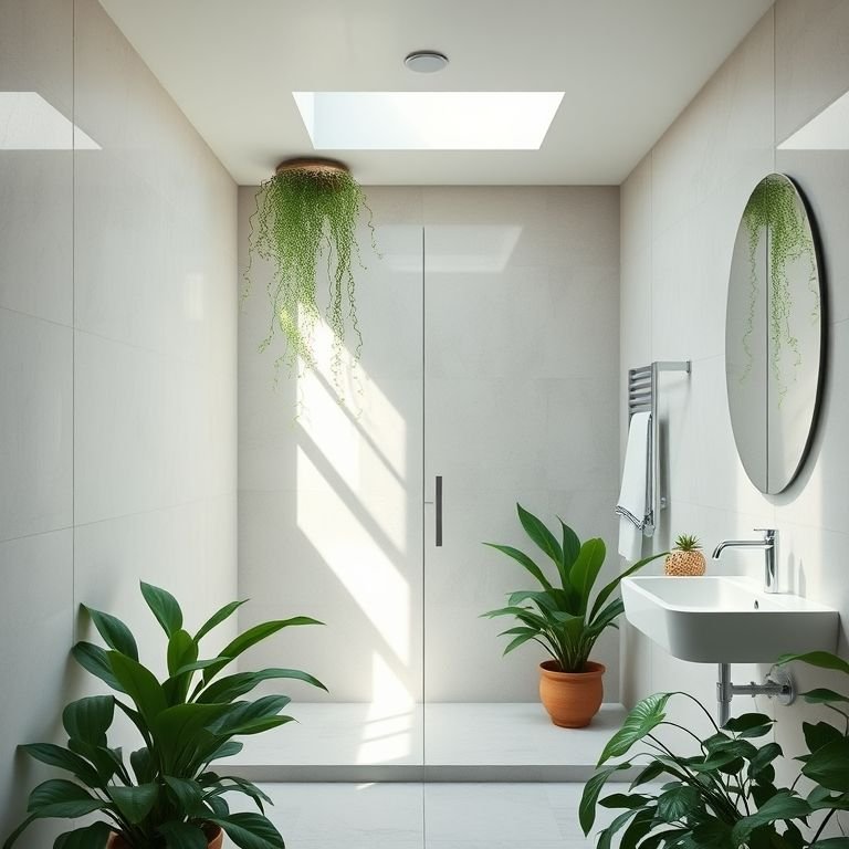 Plantas no banheiro: um toque de natureza e frescor no ambiente.