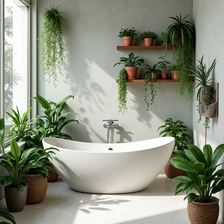 Plantas que alegrem banheiro quadrado