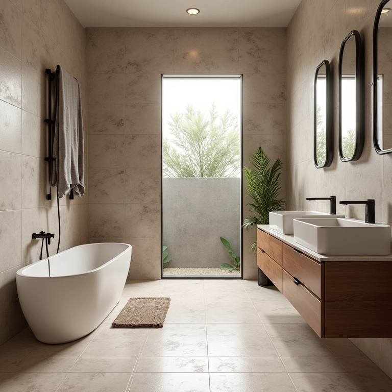 Revestimentos que valorizam banheiro quadrado