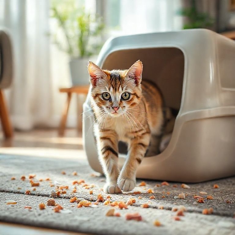 Como evitar que o gato espalhe areia.