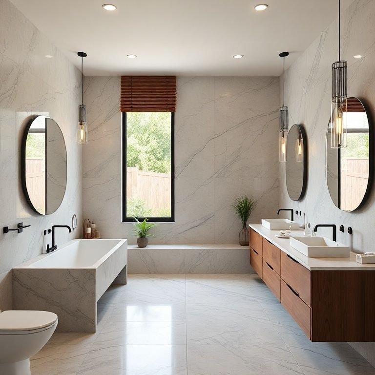 Construção de banheiro de casal com planejamento de custos.