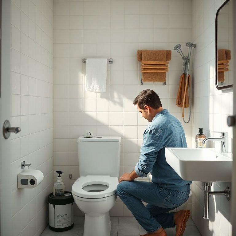 Instalação fácil e rápida do vaso sanitário Weasy em um banheiro.