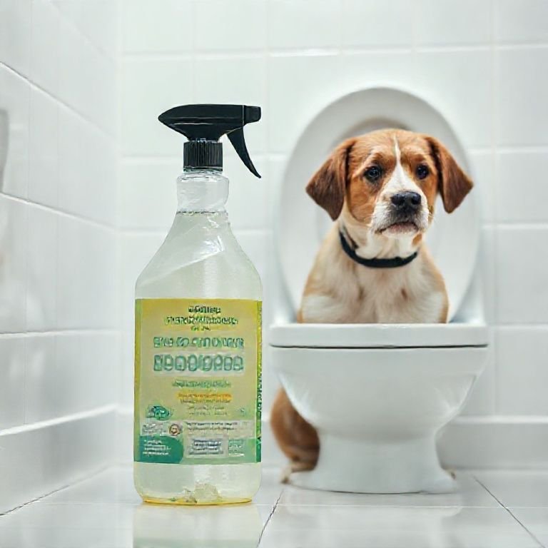 Sabões enzimáticos para eliminar odores do banheiro canino.