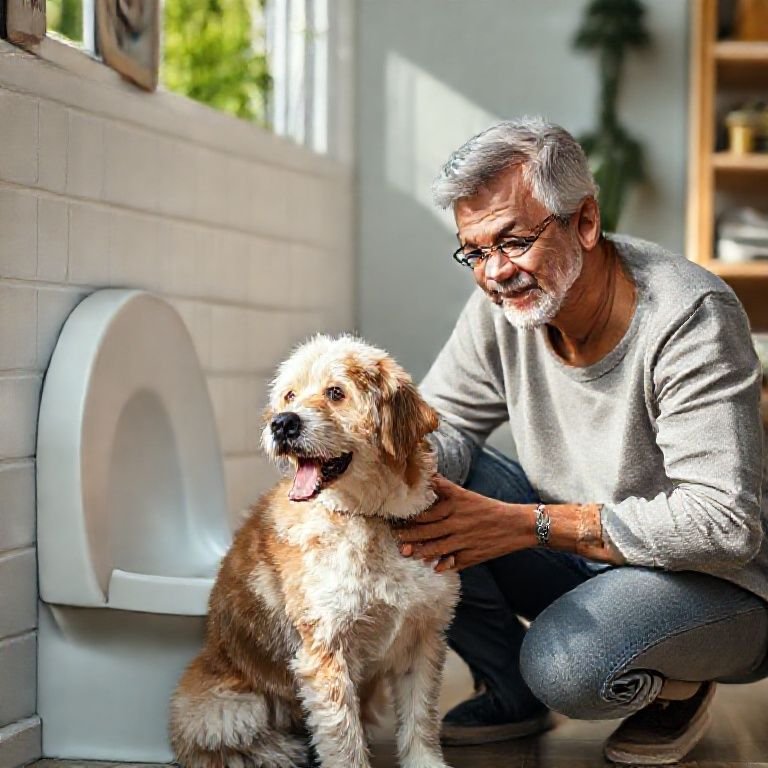 Tenha paciência e persistência ao treinar o cachorro.