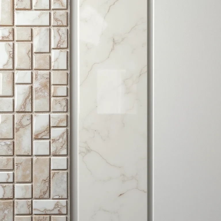 Acabamento de pastilhas: brilhante, fosco e acetinado