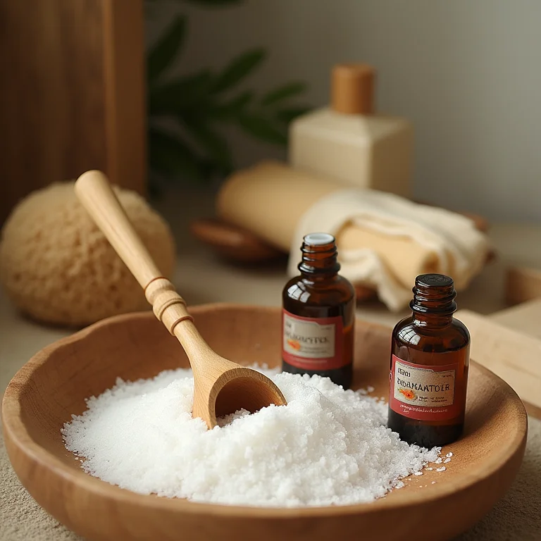 Acessórios essenciais para um banho de ofurô relaxante.