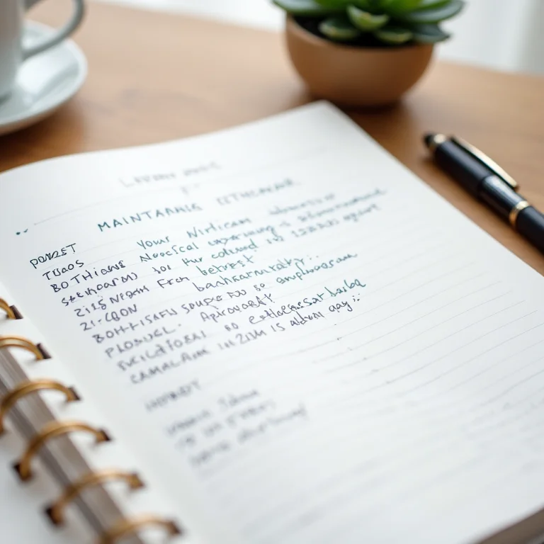 Agenda com cronograma de manutenção do banheiro.