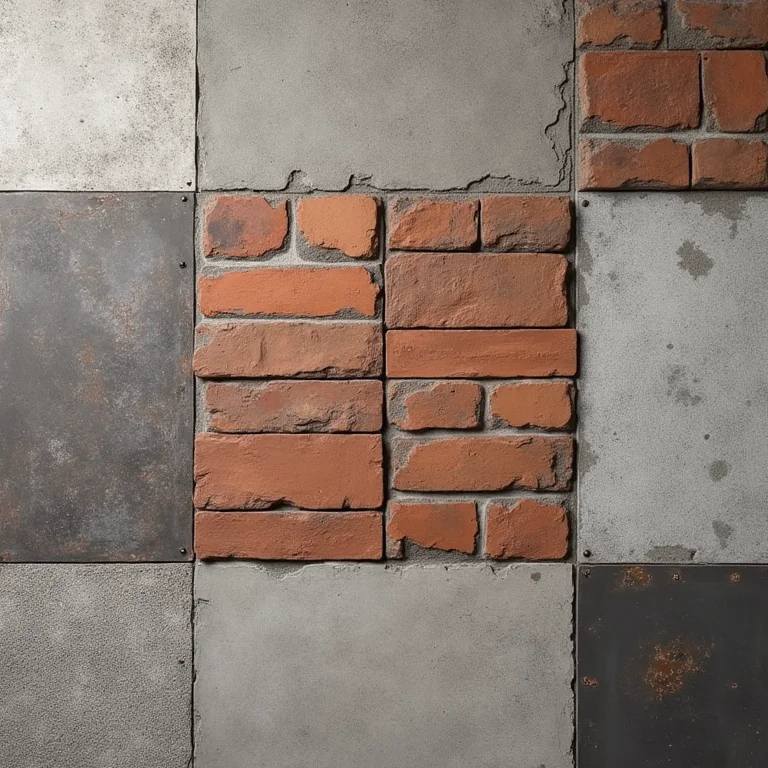 Amostras de revestimentos para banheiro industrial