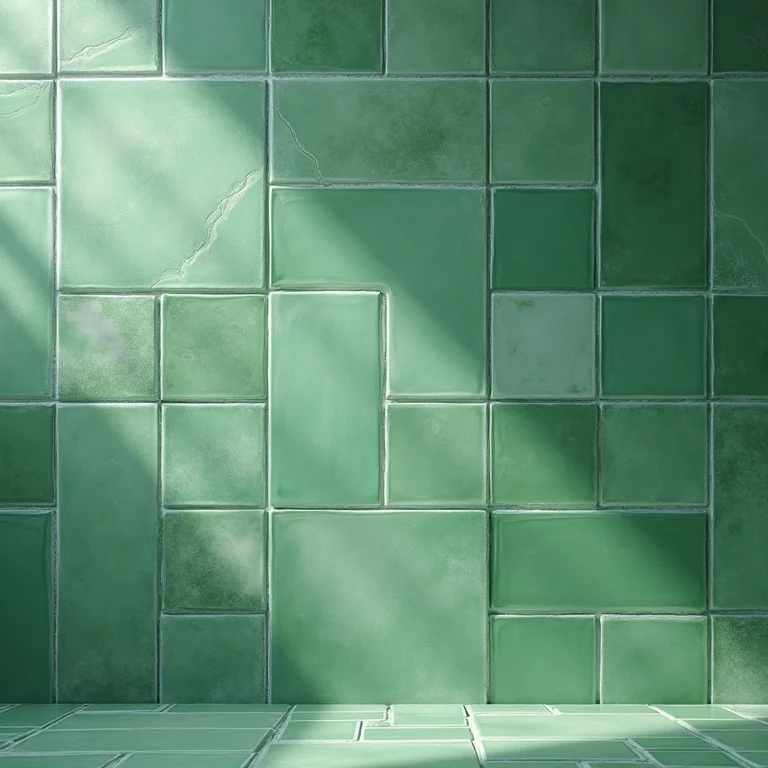 Azulejos verdes para banheiro