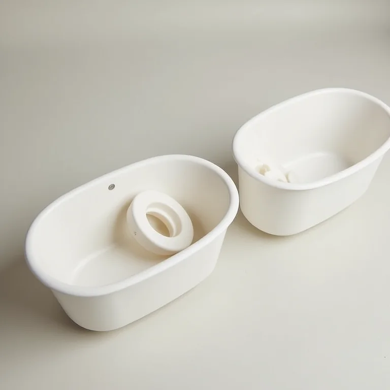 Banheiras Burigotto com redutor para recém-nascidos.