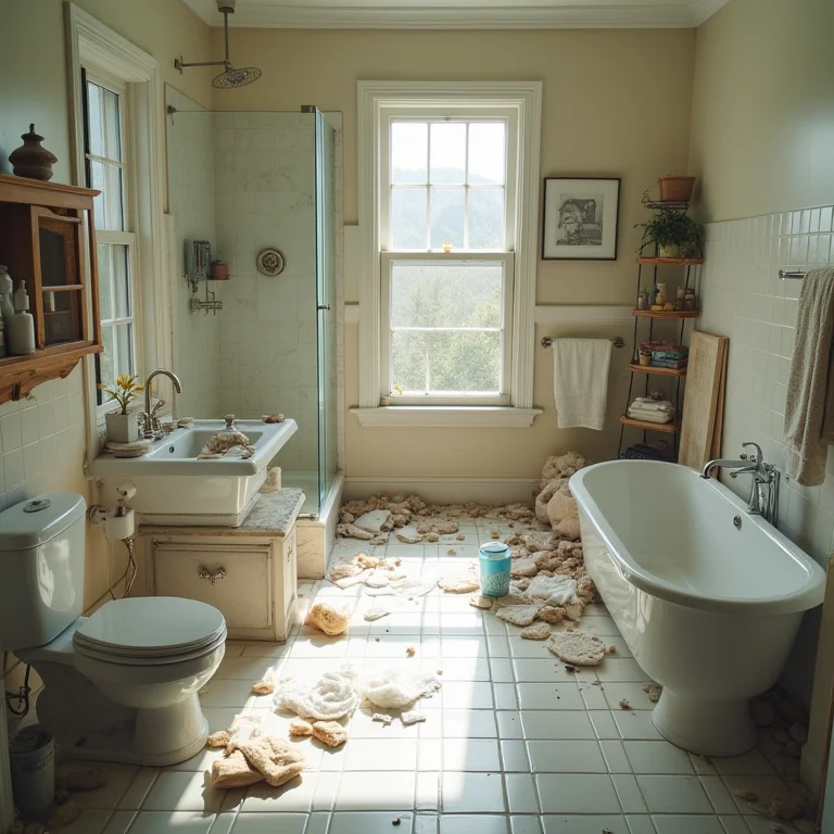 Banheiro com layout mal planejado e fluxo comprometido