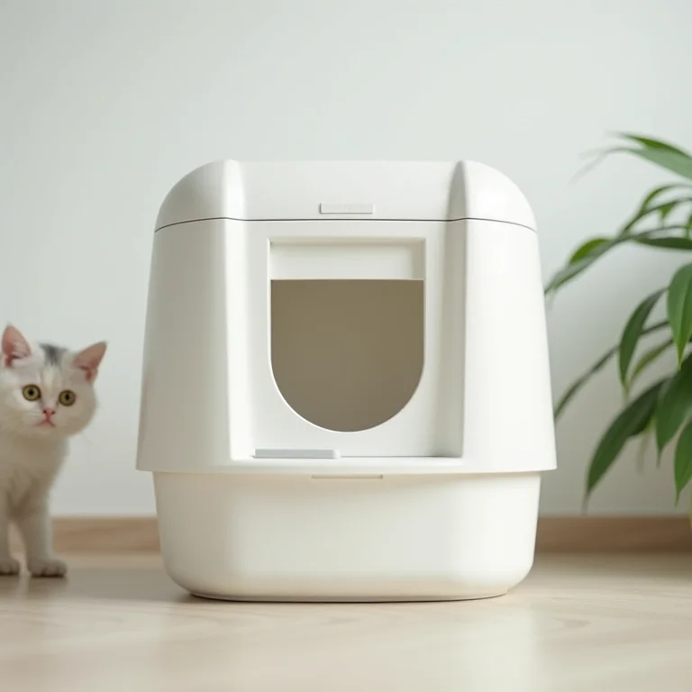 Banheiro gato automático com higiene impecável