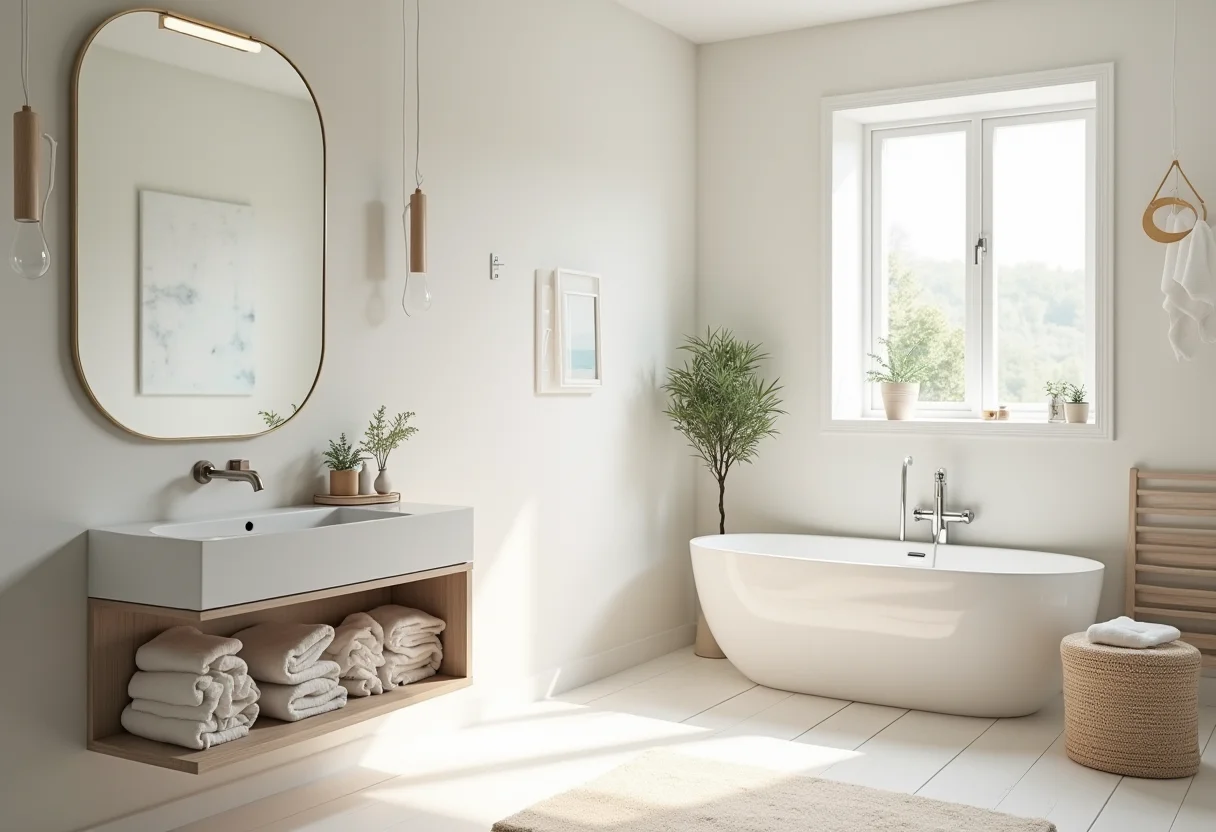 Banheiro pequeno com truques para ampliar o espaço