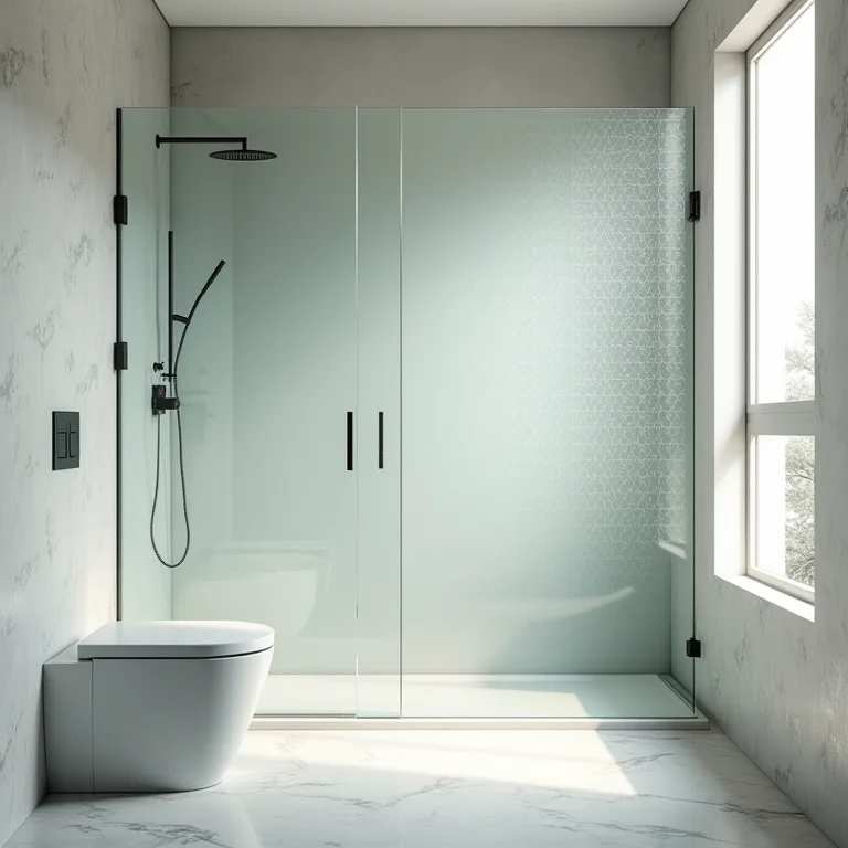 Box de vidro serigrafado: privacidade com estilo