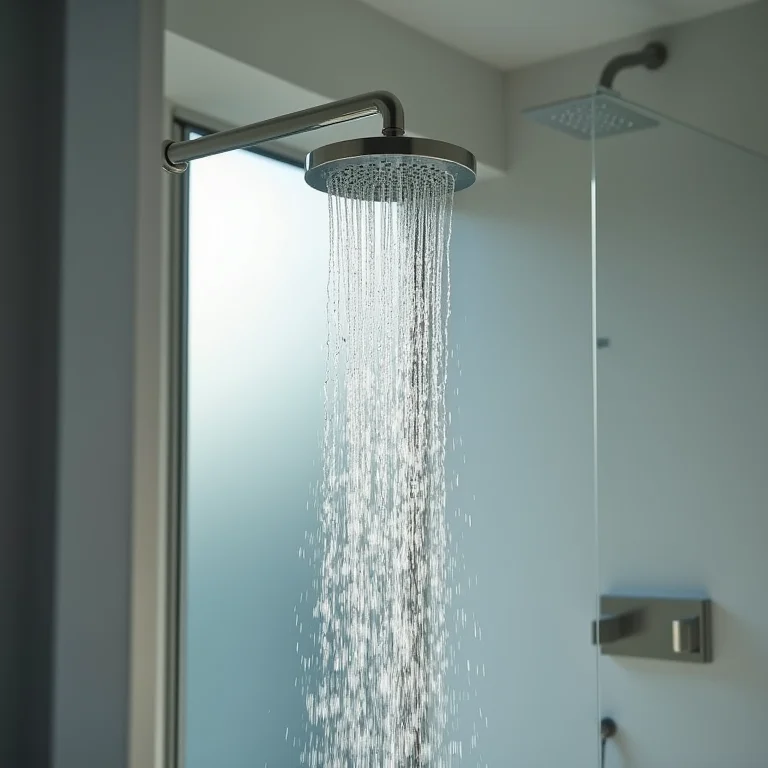 Chuveiro de baixo fluxo com design moderno