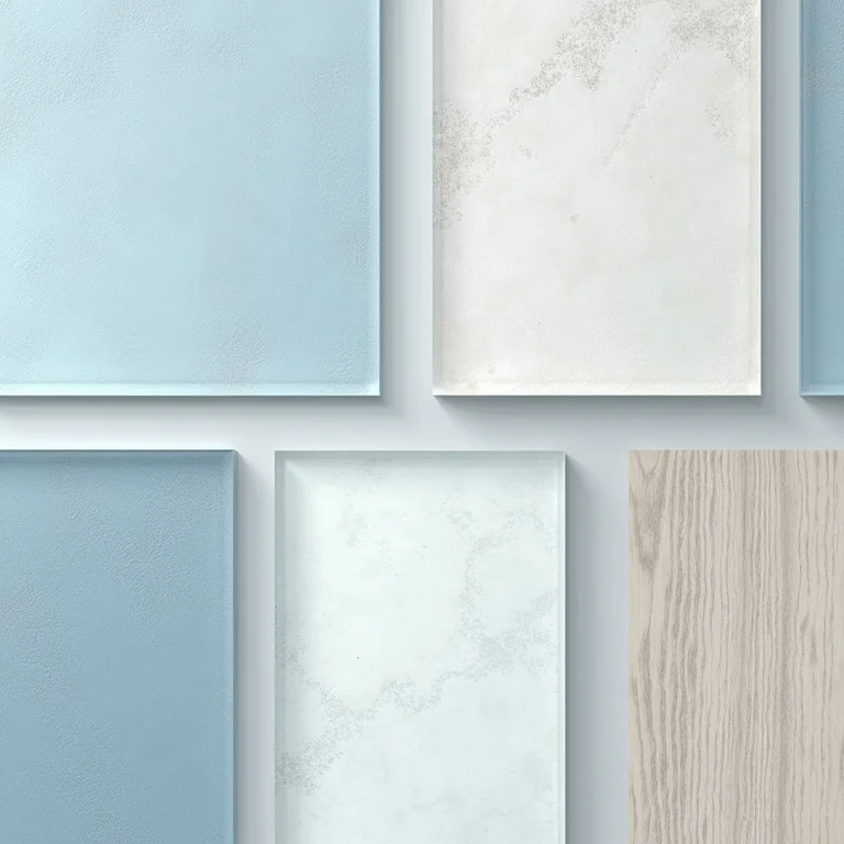 Combinações de cores e texturas de azulejos