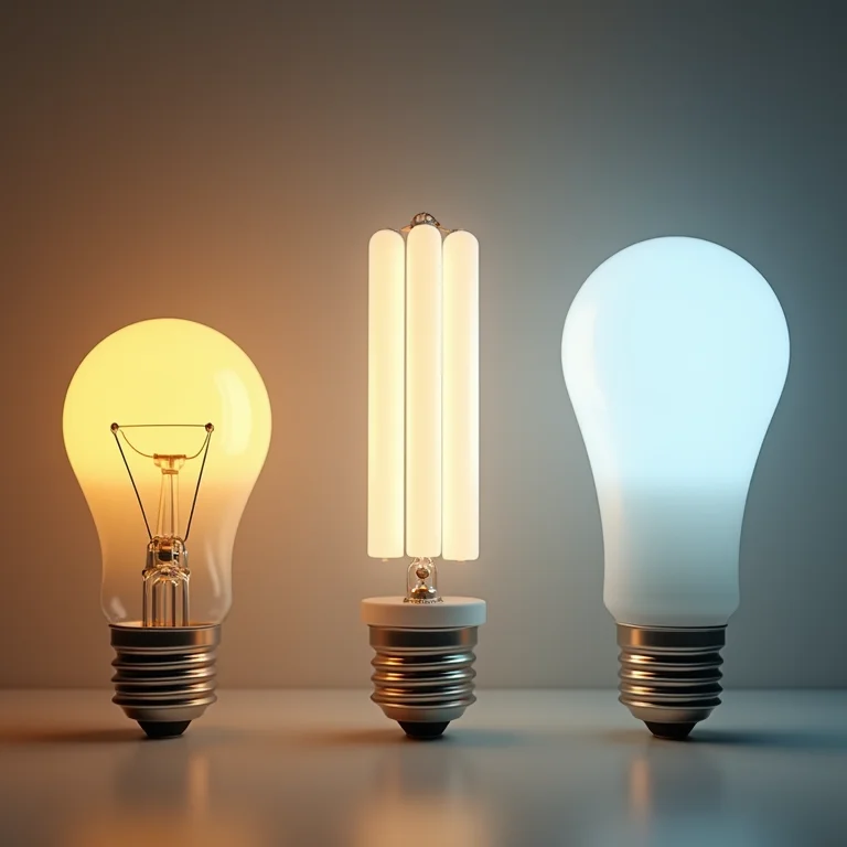 Comparativo de diferentes tipos de lâmpadas para banheiro