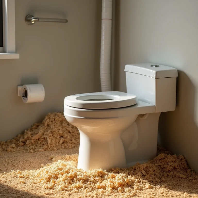 Componentes essenciais de um banheiro seco compostável