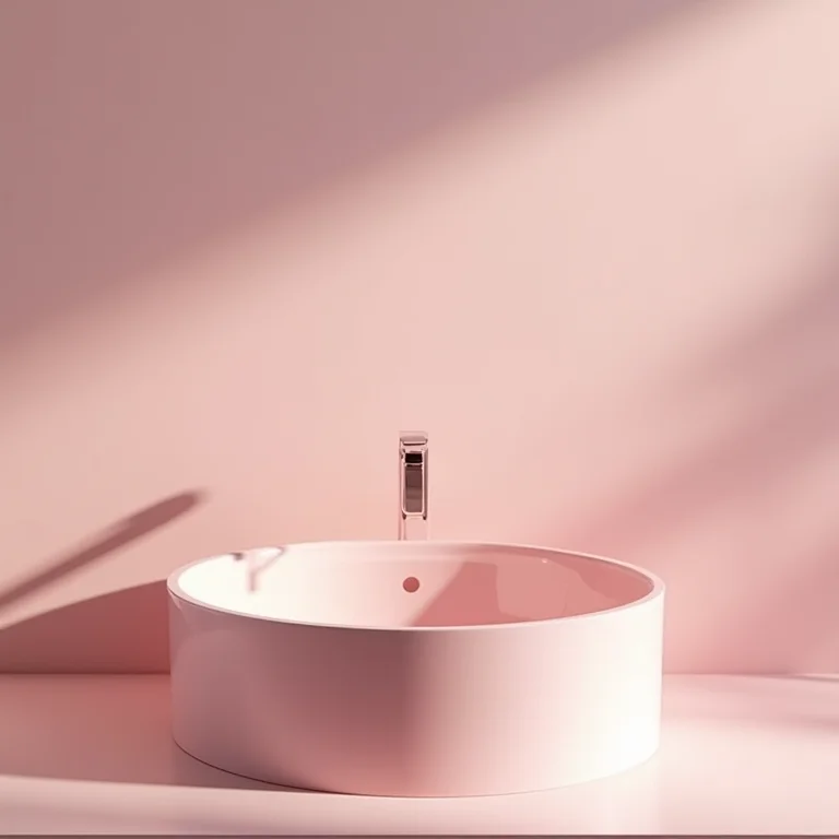 Cuba rosa Millennial em banheiro moderno