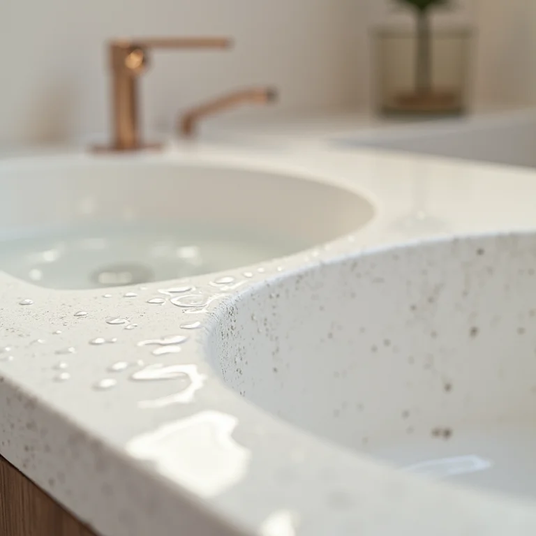 Detalhe da superfície em cimento queimado resistente à água