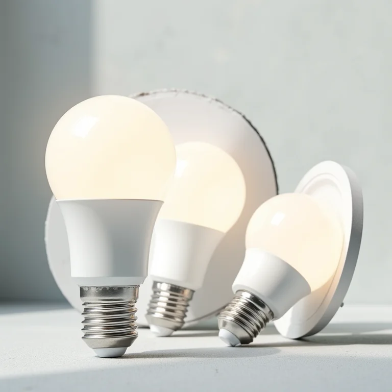 Diferentes tipos de lâmpadas LED.