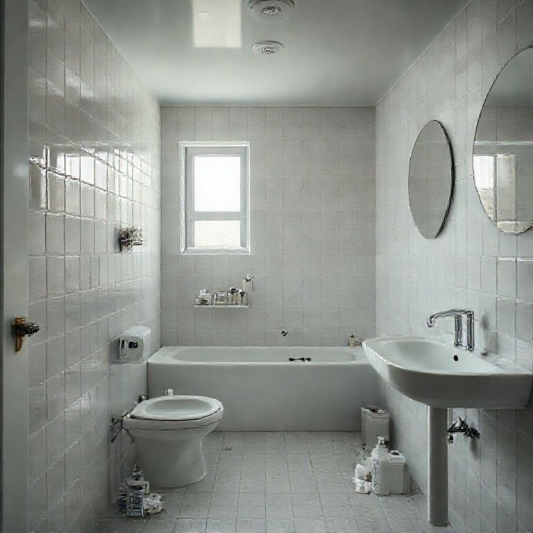 Falta de espaços de armazenamento inteligentes em um banheiro pequeno