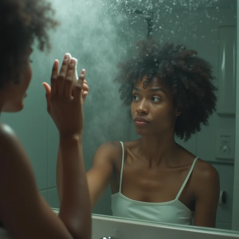 Falta de ventilação em banheiro pequeno