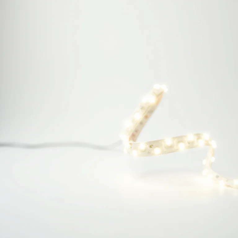 Fita de LED flexível e durável.