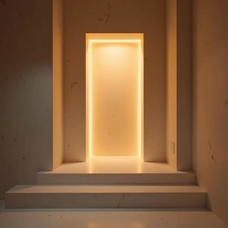 Iluminação em nicho de banheiro