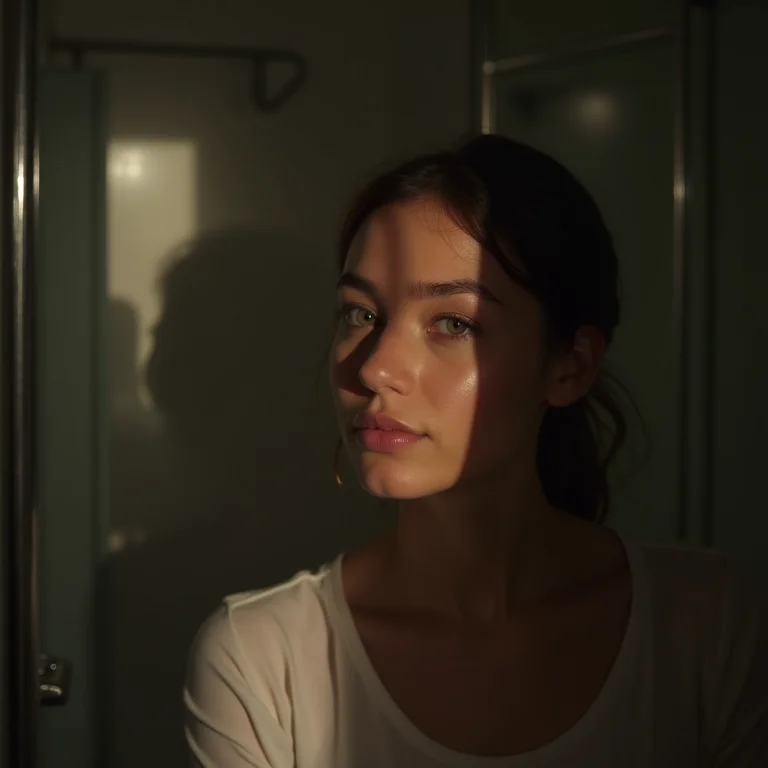 Iluminação inadequada em banheiro: sombras e desconforto