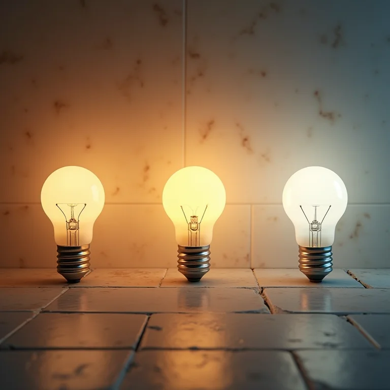 Influência da iluminação na cor do azulejo