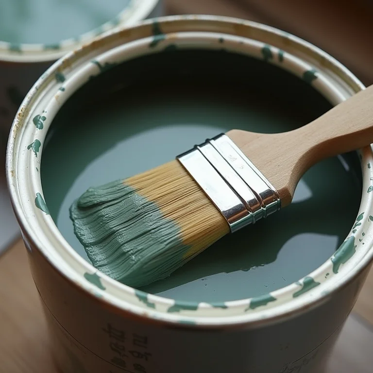 Lata de tinta epóxi para banheiro