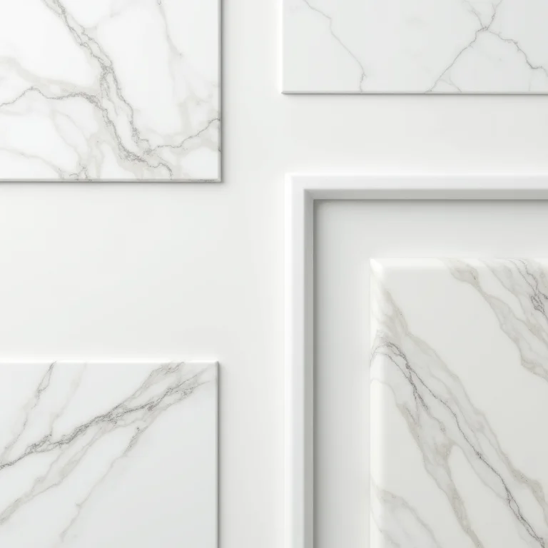 Materiais e acabamentos para banheiros brancos