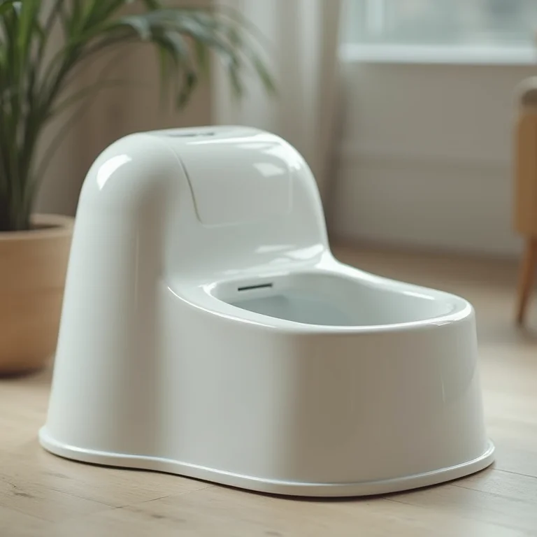 Material resistente e fácil de limpar para banheiro de cachorro