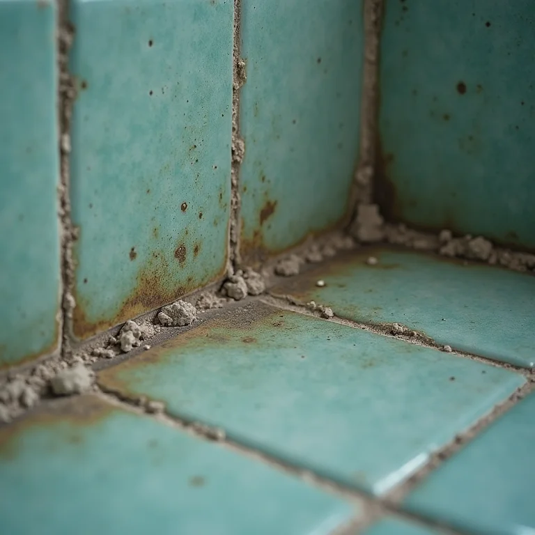 Mofo em azulejos de banheiro