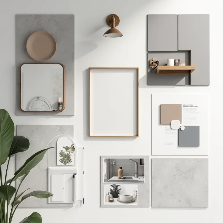 Mood board para reforma de banheiro