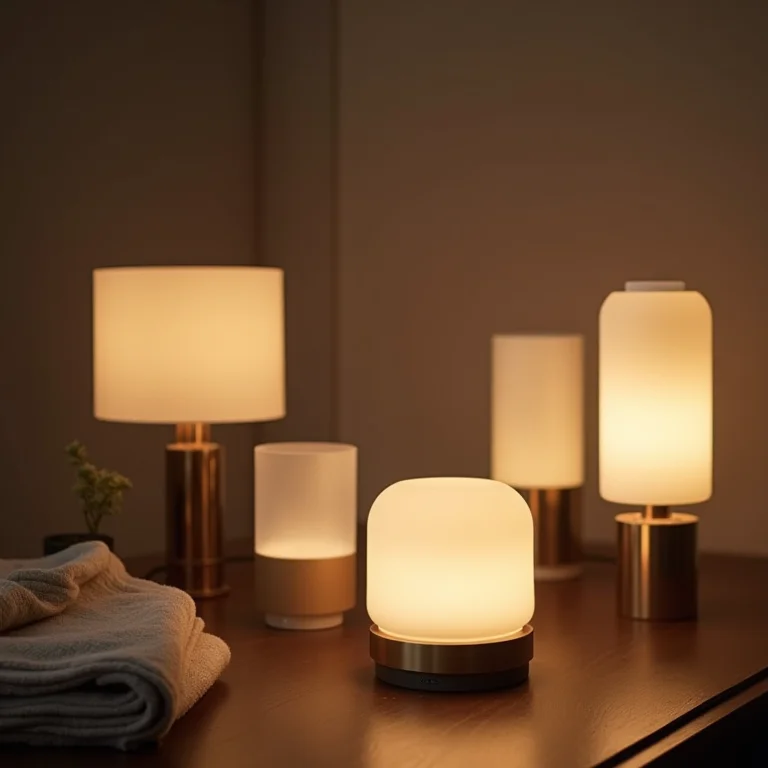 Opções de iluminação para banheiro marrom