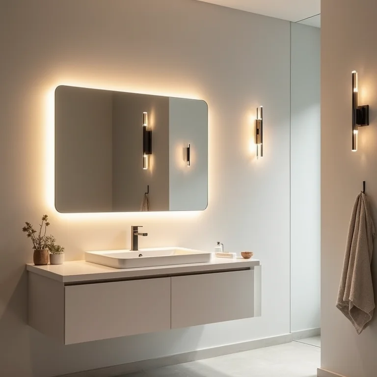 Opções de iluminação para banheiro: spots, arandelas e espelho LED