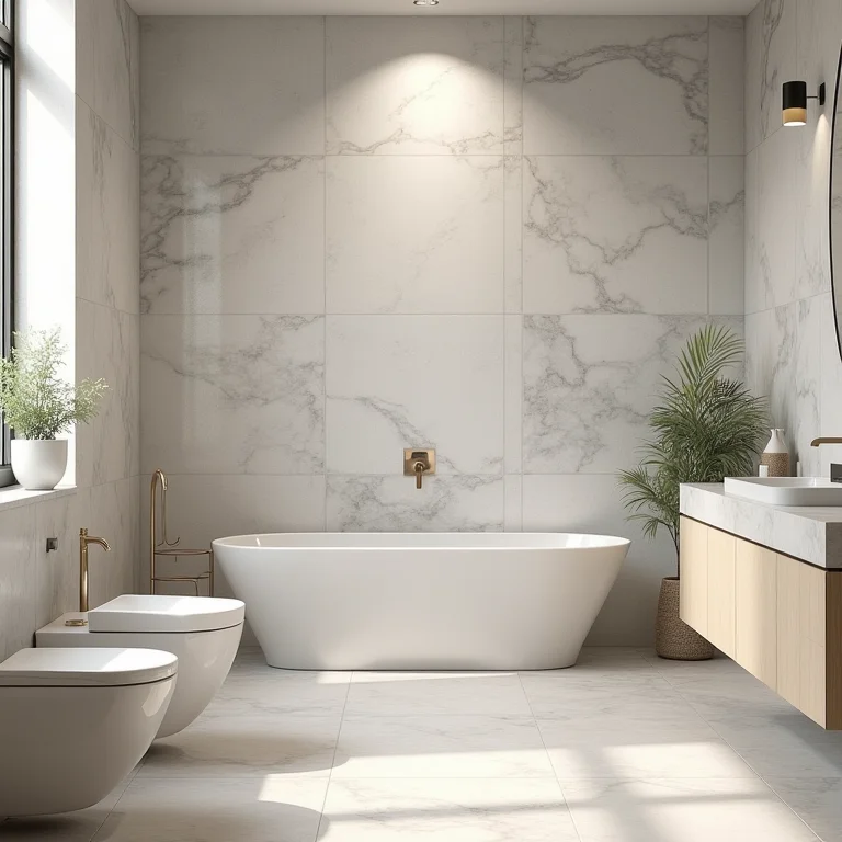 Opções de revestimento para banheiro