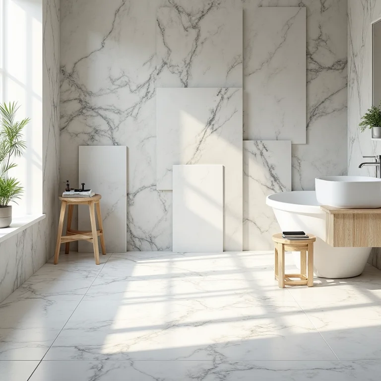 Opções de revestimentos de piso para banheiro