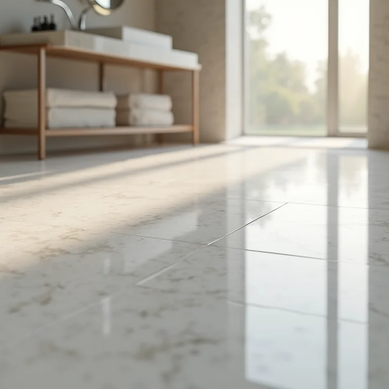 Porcelanato polido com reflexo