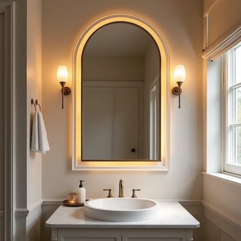 Posicionamento e intensidade da iluminação em banheiros