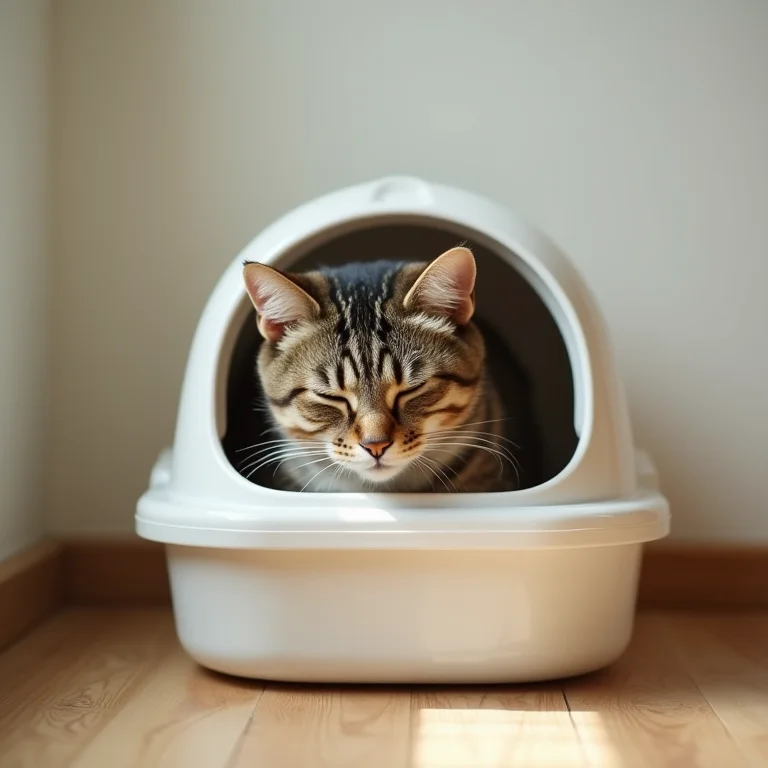 Privacidade para o gato em banheiros fechados